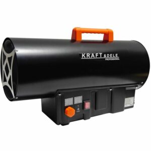 Plynový ohřívač s termostatem 40kW | KD11701 má vestavěný termostat s regulací teploty a digitální displej.