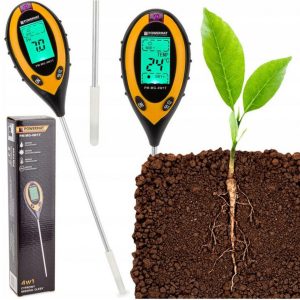 Měřič kyselosti půdy PH 4v1 | PM-MG-4W1T je měřič kyselosti, teploty a vlhkosti půdy. Umožní vám profesionálně pečovat o vaše rostliny.