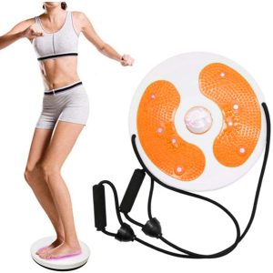 Twister - rotační disk na cvičení + lana | oranžový je senzační zařízení na rozvojové cvičení mnoha částí těla.