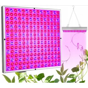 Závěsná LED lampa pro pěstování a růst rostlin + lana má zabudovaných až 225 LED diod. Vytváří optimální podmínky pro fotosyntézu.