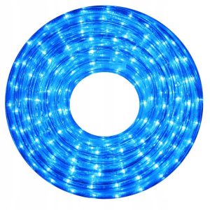 LED světelný kabel - trubice 20m | modrá je velmi odolný a nevyzařuje teplo. 8 programů, 480 LED, doba svícení: 30000h.