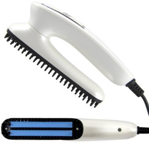 Elektrický kartáč na vlasy a vousy je multifunkční nástroj pro úpravu a vyrovnání vlasů na hlavě i na bradě.