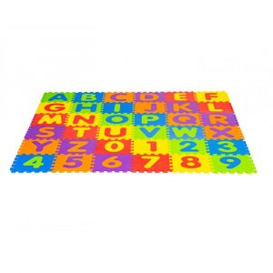 Pěnová puzzle podložka s abecedou a čísly | 178x178cm