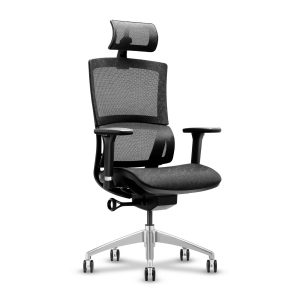 Kancelářská židle s opěrkou - max.150 kg | černá