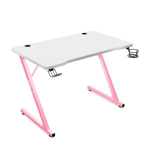 Univerzální herní stůl Huzaro | bílo-růžový
