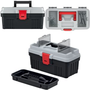Box na nářadí KISTENBERG OPTIMA TOOL BOX | 36X20X19cm zaručuje bezpečnost skladování a přenášení drahých a specializovaných nástrojů.