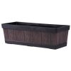 Květináč teak efekt dřeva 15x47x17cm Strend Pro Woodeff je skvělou volbou pro jakoukoli zahradu, terasu, nebo balkon.