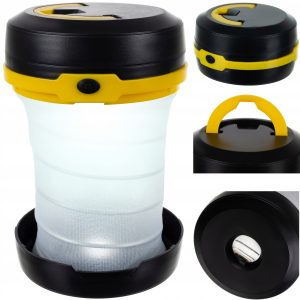 Turistická LED přenosná lampa - 60 lm | žluto-černá