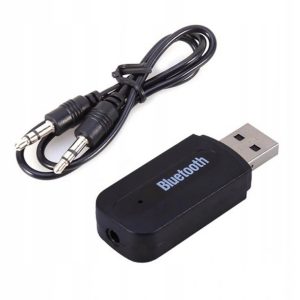 USB bluetooth audio adaptér - přijímač AUX + kabel umožňuje přenášet hudbu ze smartfónu, tabletu nebo jiného zařízení.