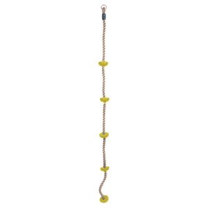 Dětské lano na lezení 2m 26mm LEQ LUIX - je určeno ke hraní pro děti od 3 let. Na laně jsou v rozestupech umístěny malé plastové obruče.