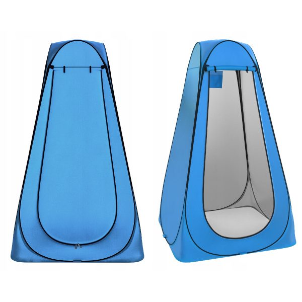 Plážový převlékací stan – sprcha kabinka WC | modrý - plážový stan, který se používá jako šatna, sprcha nebo toaleta.