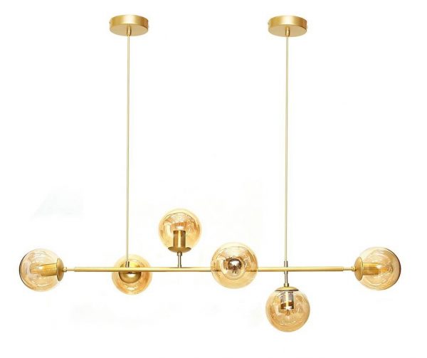 Dekorativní stropní svítidlo E27 MORIS | 439 - moderní stropní svítidlo vyrobené s maximálním důrazem na detail. Barva: zlatá.