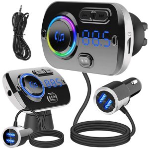 FM bluetooth transmitter do auta USB 5.0 8v1 - má 3 způsoby přehrávání hudby: bluetooth, SD karta, AUX. Formát: MP3, WMA, WAV, FLAC.