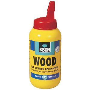 Lepidlo na dřevo Bison Wood D2 75ml lepí všechny typy měkkého a tvrdého dřeva, překližek, dýh, papíru a lepenky.