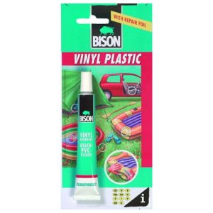 Lepidlo na měkčené plasty PVC Bison Vinyl Plastic 25ml - je určeno především pro opravy výrobků z měkčeného PVC.