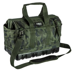 Maskáčová taška na nářadí NEO | 84-322 - prostorná cestovní taška vhodná jak na nářadí, na dlouhé cesty, tak pro každodenní použití.