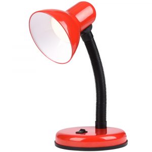 Nastavitelná stolní lampa - červená