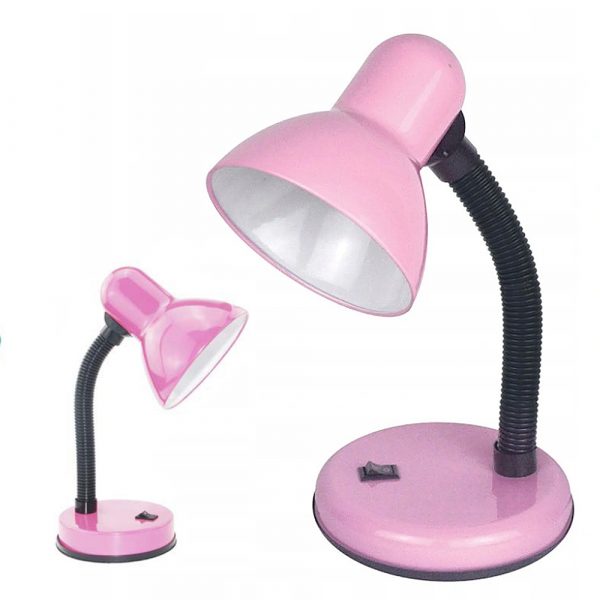 Nastavitelná stolní lampa - růžová