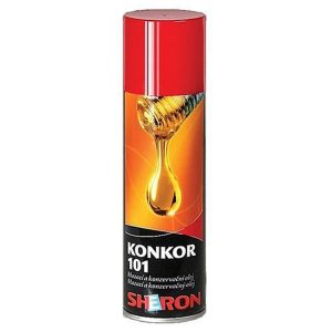 Olej Konkor 101 Sheron 300ml - univerzální mazací a konzervační sprej. Je vhodný pro čištění a mazání zbraní, el. kontaktů, zámků a jiné.