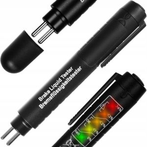 Tester / měřič brzdové kapaliny LED - má LED diody, které indikují hladinu vody v kapalině. Okamžité a přesné měření.