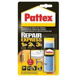 Univerzální hmota na opravy Pattex Repair Express 48g - pro lepení koupelnového a kuchyňského příslušenství, opravu dřevěných výrobků a jiné.