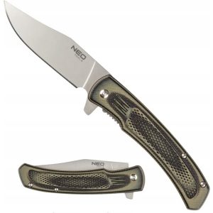 Zavírací nůž 17.5cm NEO | 63-114 - je vyroben z kvalitní nerezavějící oceli. Ideální během výletu do hor nebo kempování v lese.