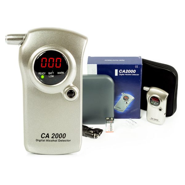 Alkohol tester + 105 náustků | CA 2000 Pro - obsahuje: náustky, praktické pouzdro, 9V baterii, nabíječku do autozapalovače.
