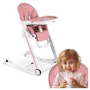Dětská jídelní židle Tugo růžová