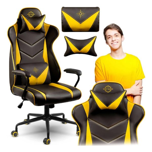 Herní židle Blitzcrank | černo-žlutá