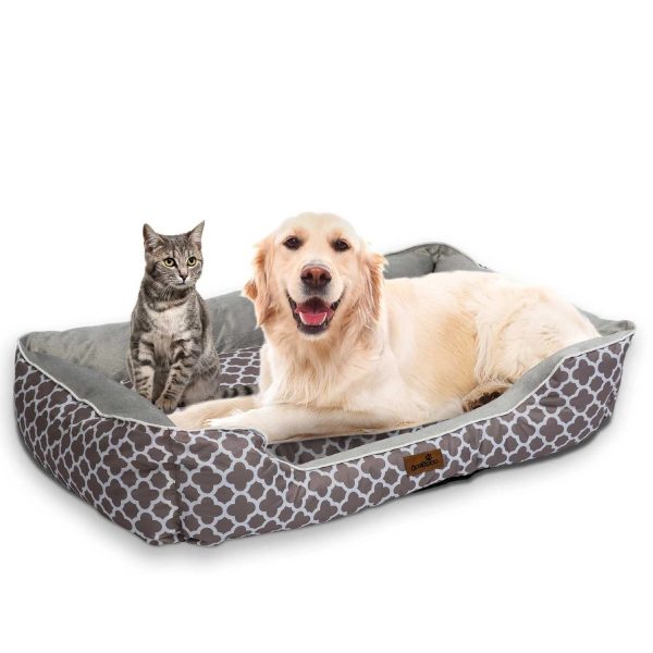 Pelíšek pro psa a kočku 100x70 cm hnědý