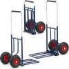 Rudl skládací – skladový vozík 150kg - manipulační transportní vozík. Ocelová a hliníková konstrukce. Rozměry plošiny: 35 x 50 cm.