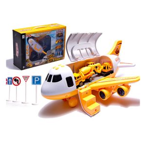 Dětské dopravní letadlo + 3 stavební stroje