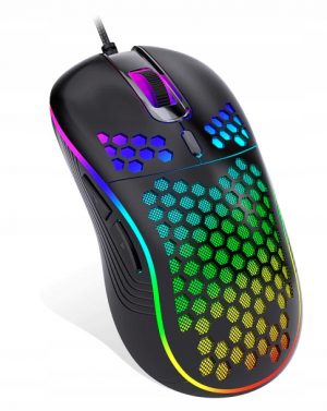 Herní myš USB LED RGB 7200 DPI - optická myš zaměřená především na počítačové hráče. Nastavení citlivosti (1200, 2400, 3600, 7200 DPI).