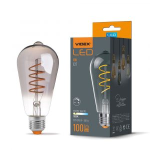 LED stmívatelná žárovka E27 4W ST64 Graphite - ideální řešení, pokud hledáte kombinaci dekorativního osvětlení a energetické účinnosti.