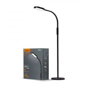 LED stojací lampa - stmívatelná | černá - stojanová a stolní lampa 2v1. S funkcí stmívání a změny teploty barvy. Světelný tok: 700 Lm.