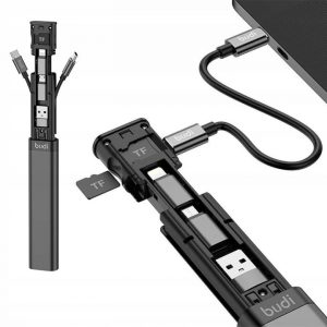 Multifunkční čtečka 9v1 USB microSD SIM - USB-A - USB-C, USB-A - microUSB, USB-A - Lightning, USB-C - USB-C, USB-C - Lightning, USB-C - microUSB.