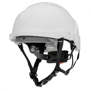 Ochranná přilba pro práci ve výškách - bílá NEO | 97-211 - pracovní přilba pro ochranu hlavy pro práce ve výškách, ve stavebnictví, průmyslu a lesnictví.
