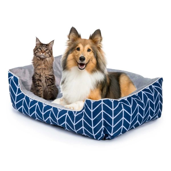Pelíšek pro psa a kočku - modrý velikost L
