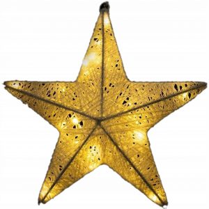 LED vánoční svítící hvězda | teplá bílá - vánoční dekorace např. na vánoční stromek ve tvaru hvězdy vyplněná LED diodami.