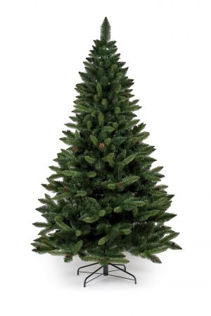 Umělý vánoční stromeček se šiškami PREMIUM | 1.2m - větvičky jsou vyrobeny z kvalitního PVC materiálu. Stromeček se vyznačuje hustou korunou.