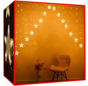 Vánoční osvětlení - hvězdičky 136 LED | teplá bílá - vytvoří jedinečnou dekoraci každého interiéru a dokonce i zahrady.