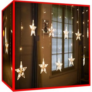 Vánoční osvětlení - hvězdy 108 LED | teplá bílá - vytvářejí jedinečnou dekoraci každého interiéru a dokonce i zahrady.