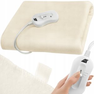 Elektrická topná deka s ovládáním | 190x80 cm - deku lze použít jako teplou plachtu na spaní - stačí ji zavěsit na postel nebo matraci.