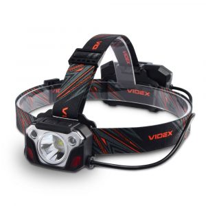 LED čelovka 1400lm | VIDEX VLF-H056 - má plnou ochranu proti prachu, silnému dešti a stříkající vodě. Dosah: 161m.