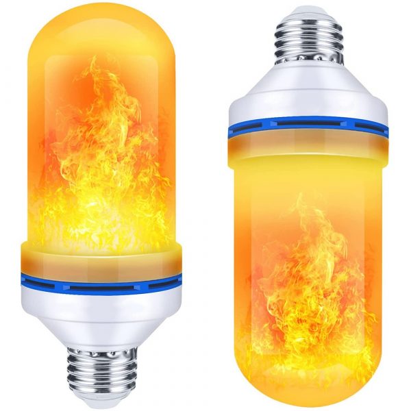 LED žárovka s efektem plamene e27 9w - žárovka simuluje realistický efekt hoření plamene. Funguje skvěle v exteriéru jako dekorativní osvětlení.