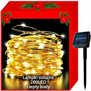 Solární vánoční osvětlení - 200 LED | 22 m