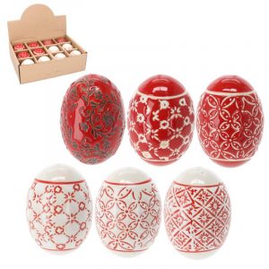 Barevná keramická vajíčka, vyrobená z kvalitního materiálu, jsou dokonalou velikonoční dekorací.