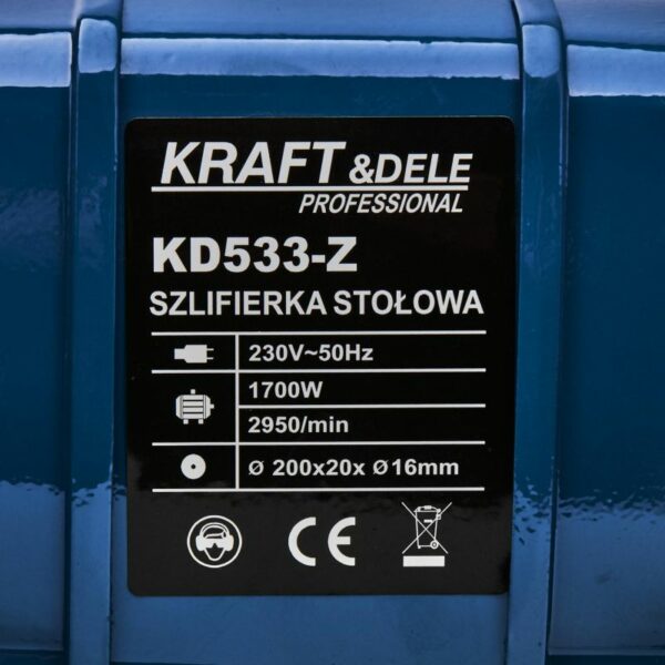 Stolní dvoukotoučová bruska, 1500W, červená | KD533-Z - Image 15