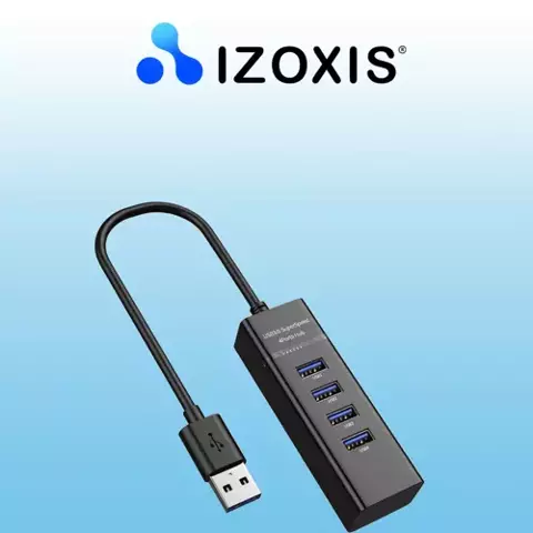 Mini USB hub, Izoxis 19157, 4 porty, M19157