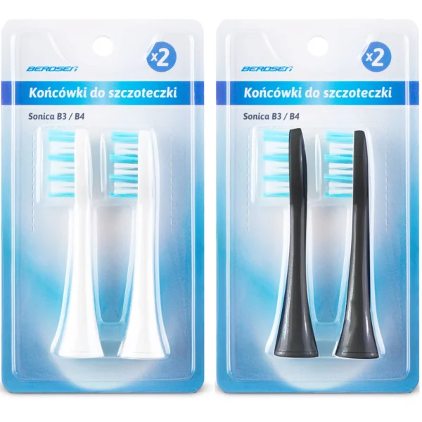 Nástavce na sonický zubní kartáček, B3/B4, 2 ks | Berdsen důkladně čistí a zároveň pomáhají redukovat plak. Zlepšují stav dásní.